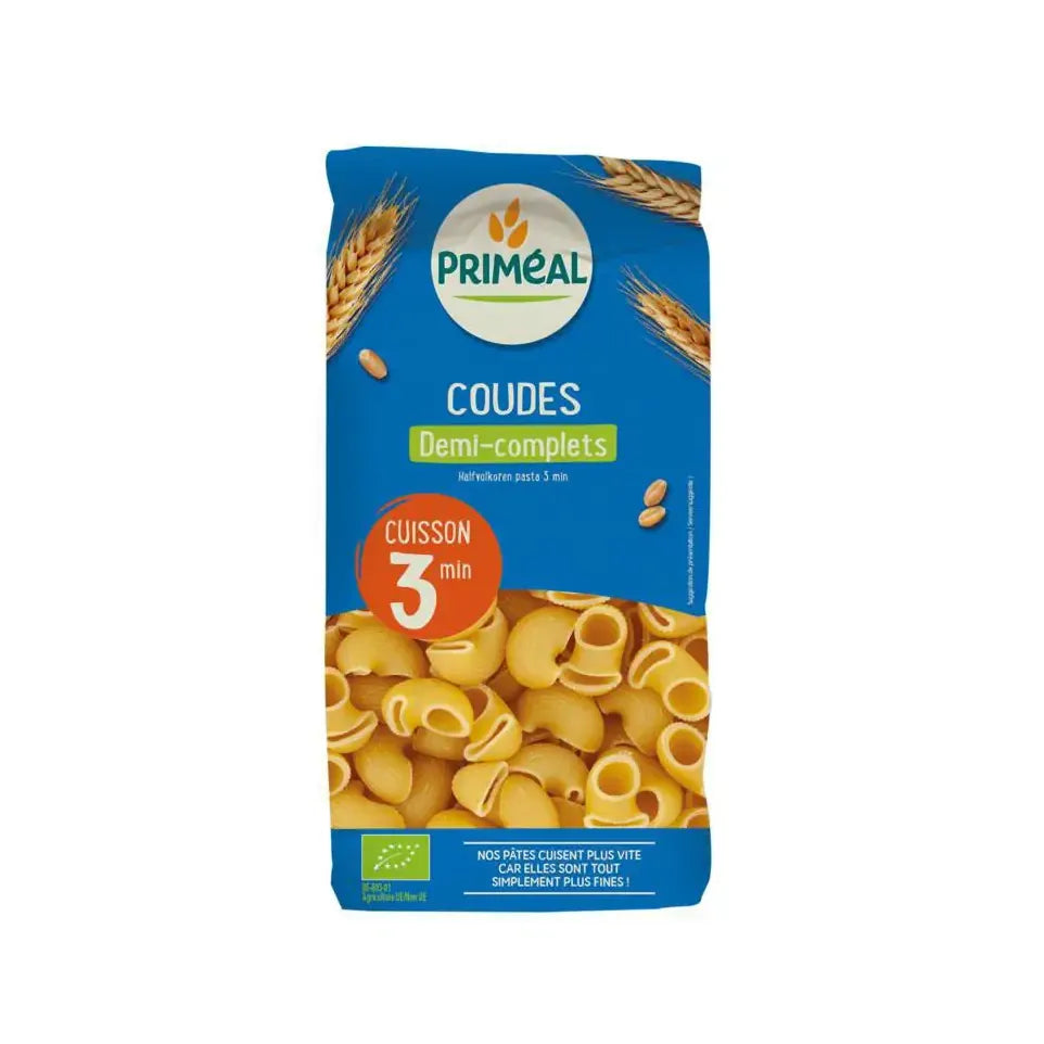 Primeal Coudes halfvolkoren snelkook 3 minuten 500 gram