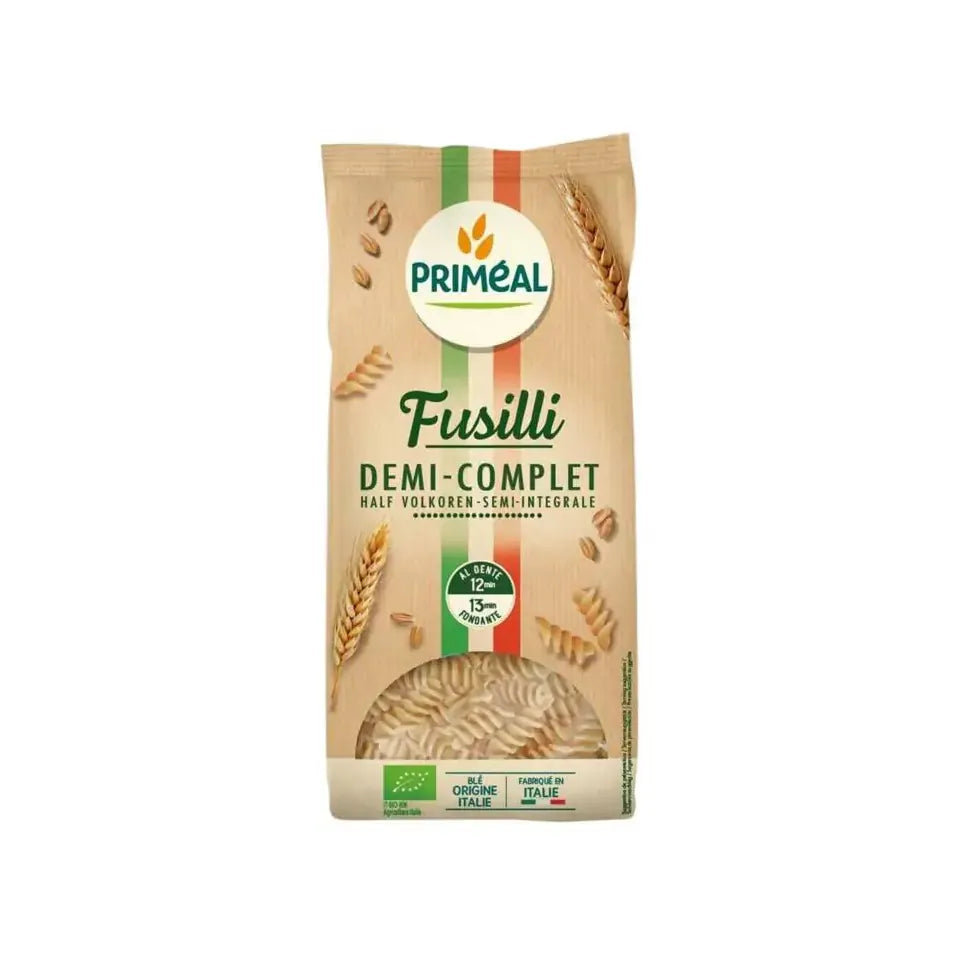 Primeal Fusilli halfvolkoren familie verpakking 1 kg