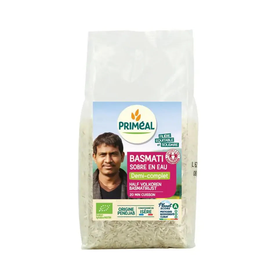 Primeal Halfvolkoren basmati rijst 1 kg