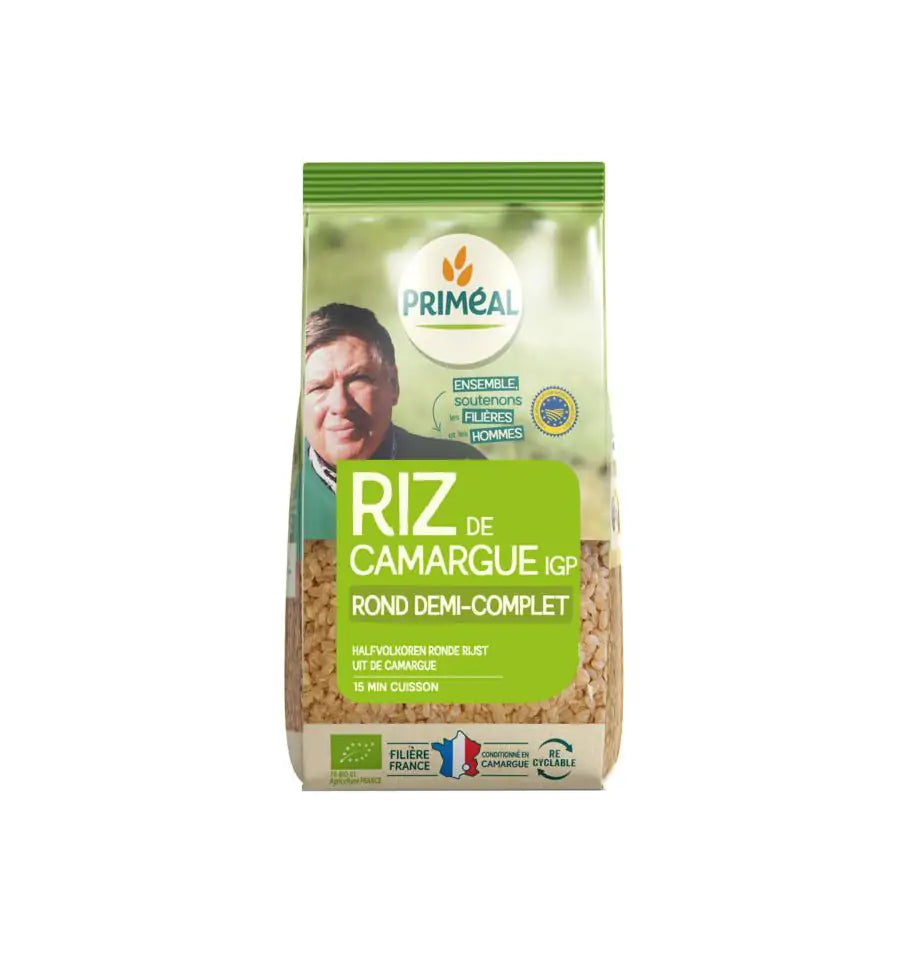 Primeal Halfvolkoren ronde rijst camargue 500 gram