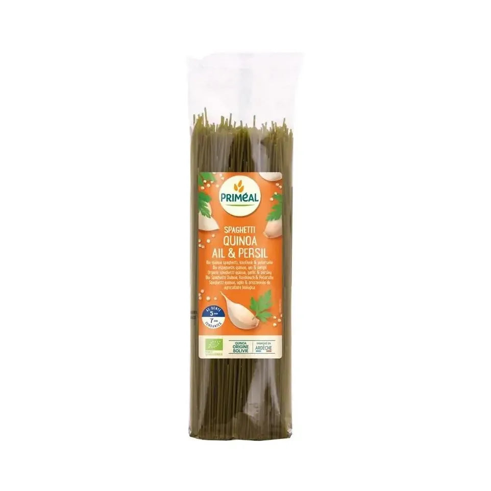 Primeal Spaghetti tarwe quinoa knoflook peterselie 500 gram