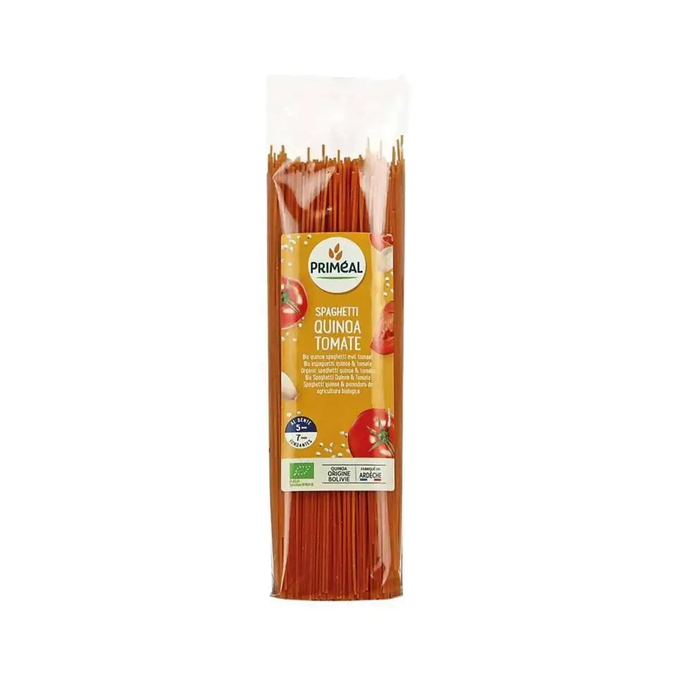 Primeal Organic spaghetti tarwe quinoa tomaat 500 gram