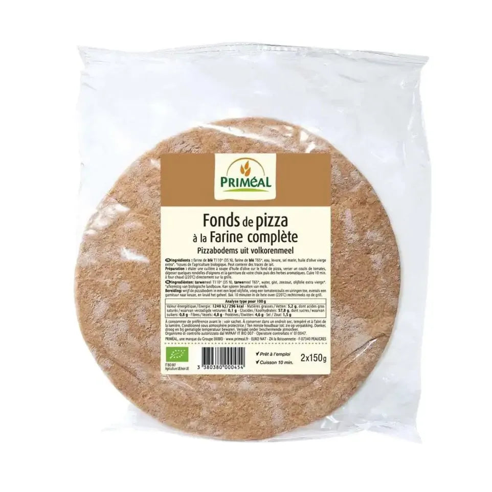 Primeal Pizza basis 150 gram 2 stuks