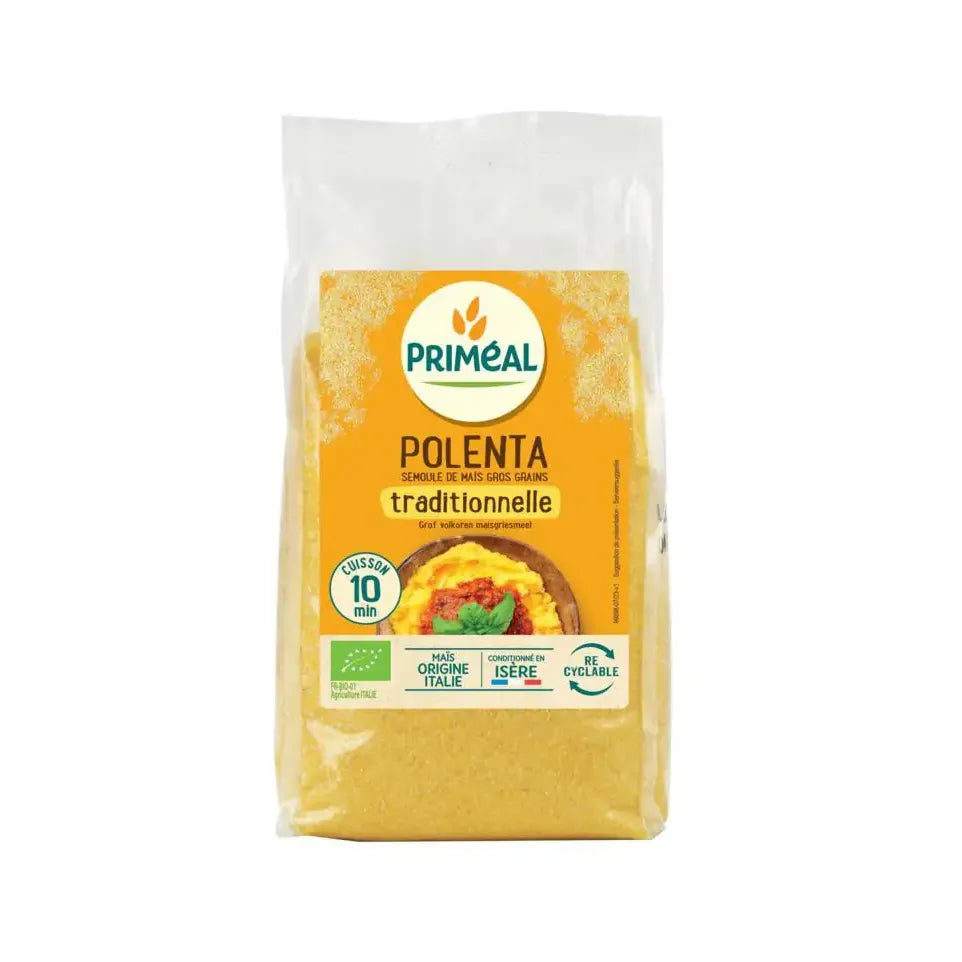 Primeal Polenta - maismeel met grote korrels biologisch 500 gram