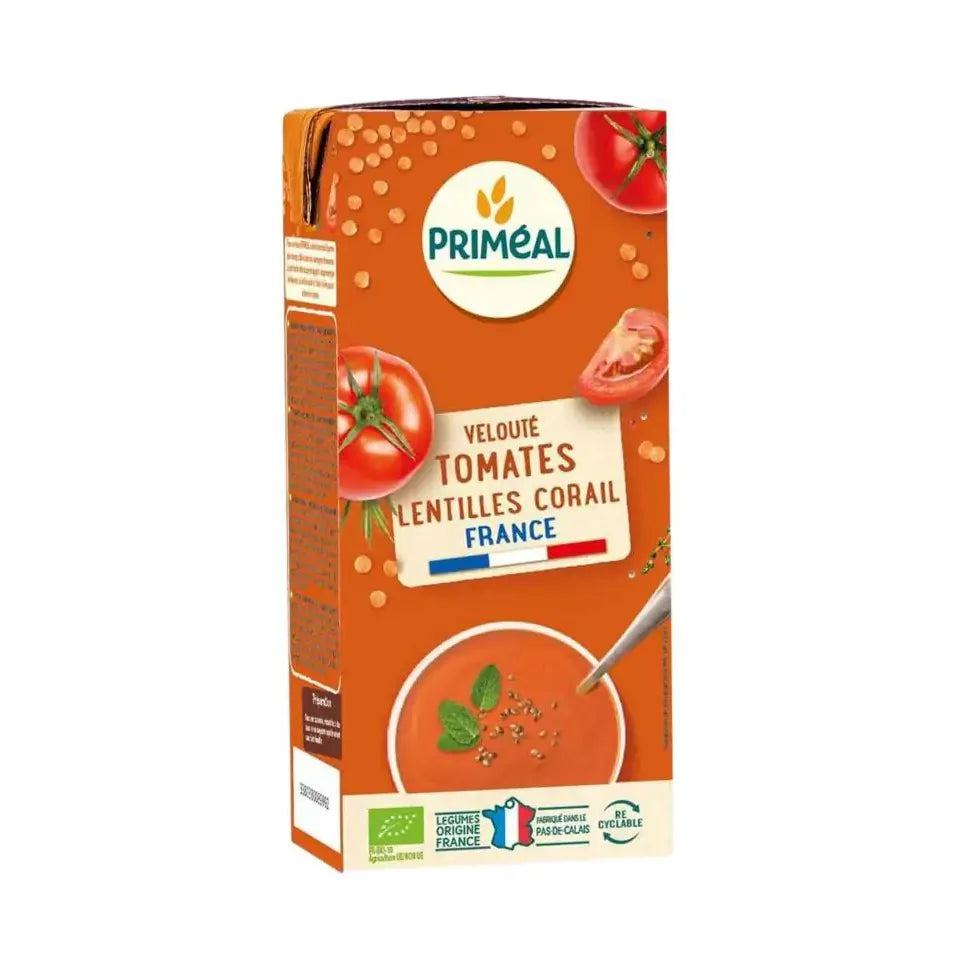 Primeal Soep tomaat rode linzen 330 ml