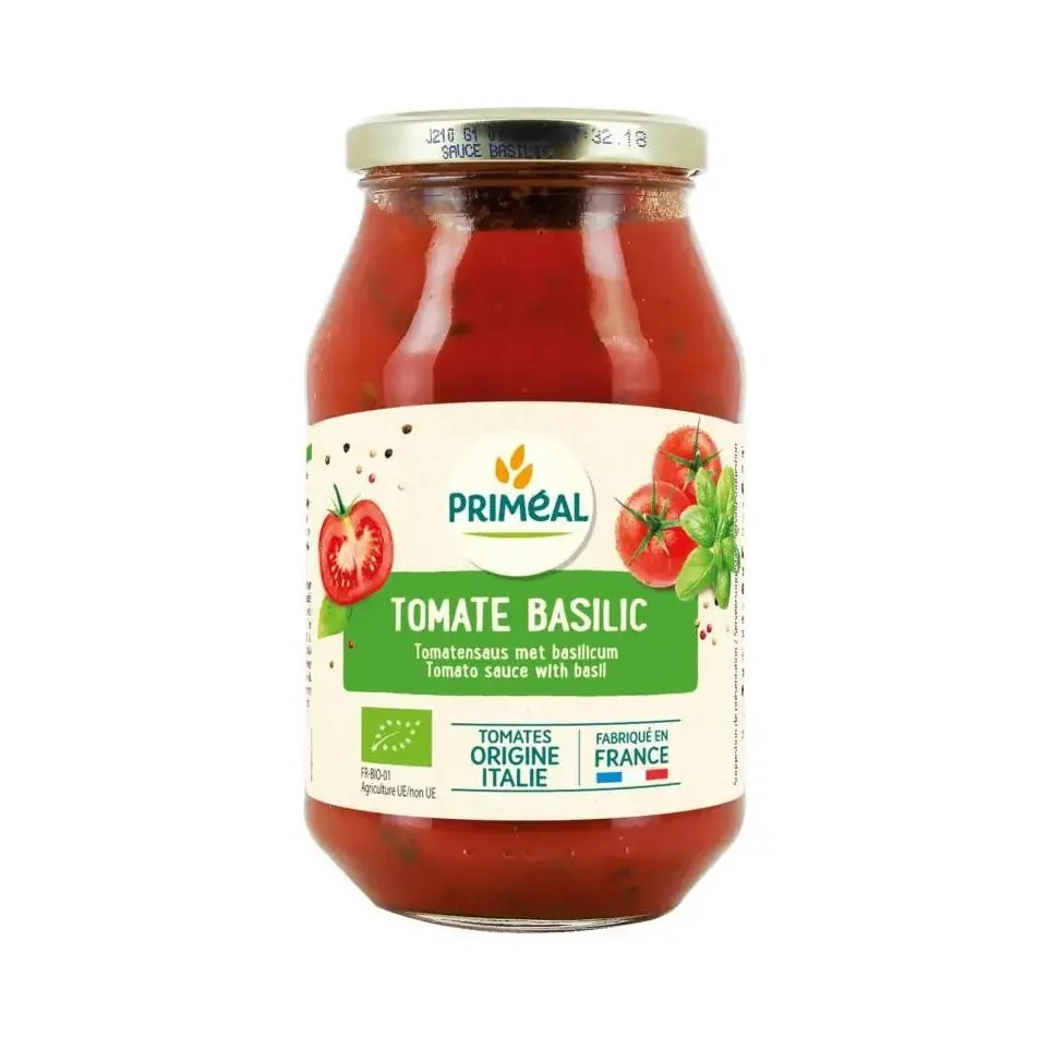 Primeal Tomaat basilicum saus 510 gram