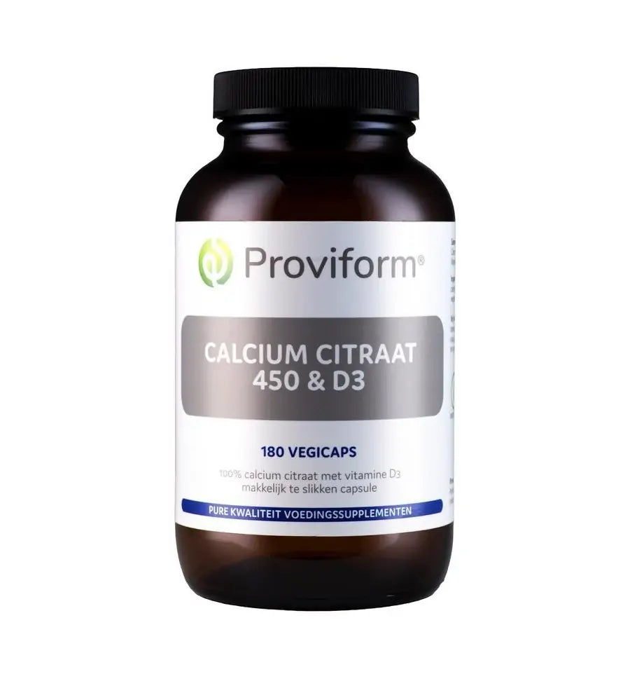 Proviform Calcium citraat 450 & D3 180 vcaps