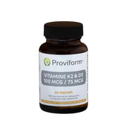 Proviform Vitamine K2 100 mcg & D3 75 mcg 60 vcaps