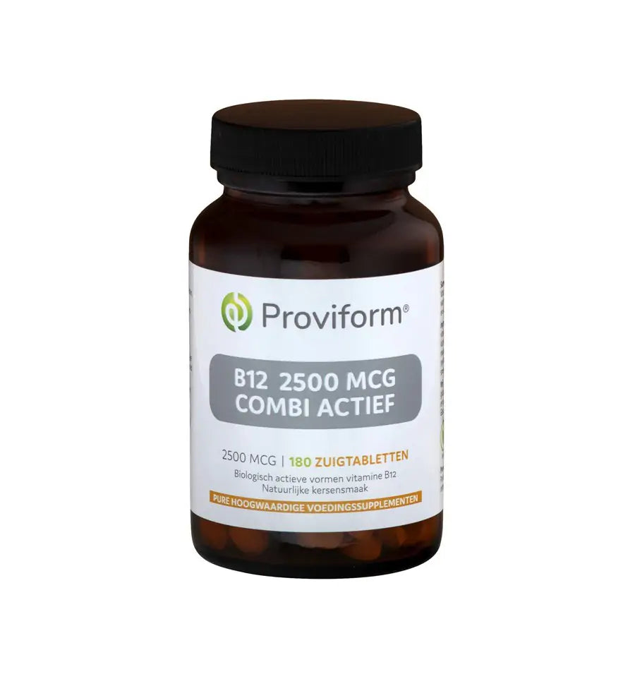 Proviform Vitamine B12 2500 mcg combi actief 180 zuigtabletten