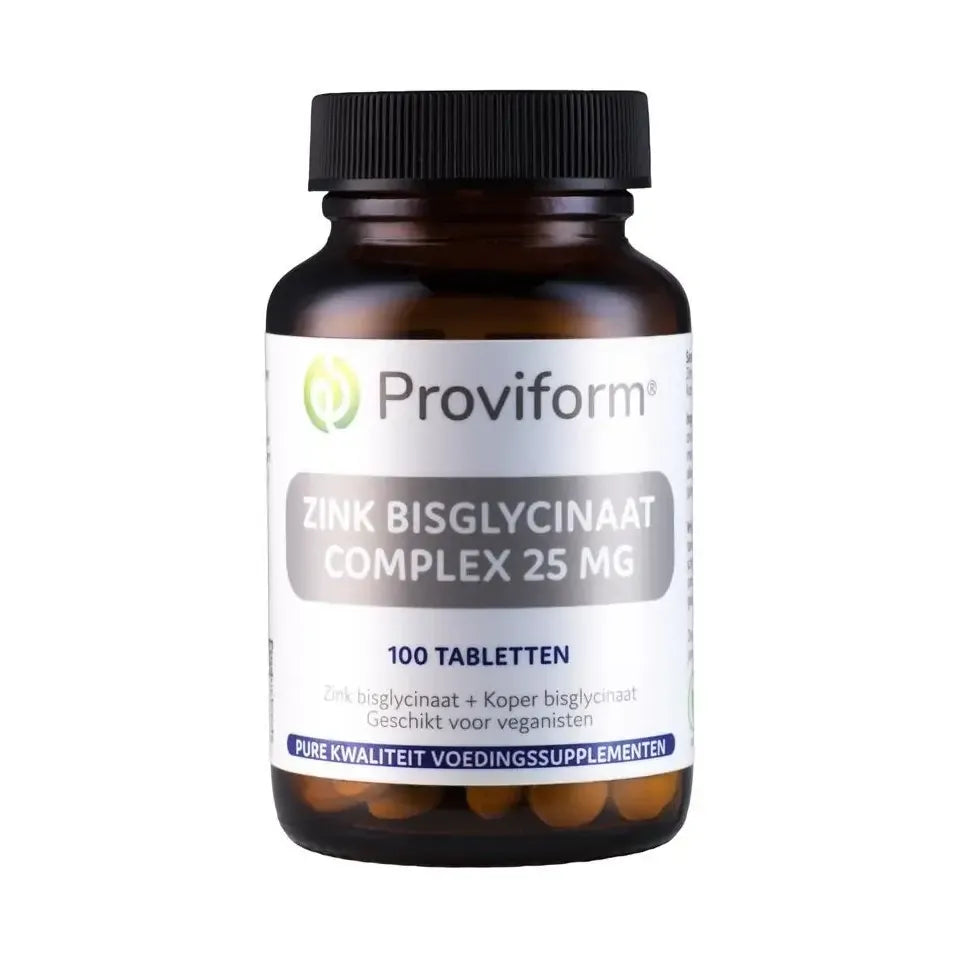 Proviform Zink bisglycinaat 25 mg complex 100 tabletten