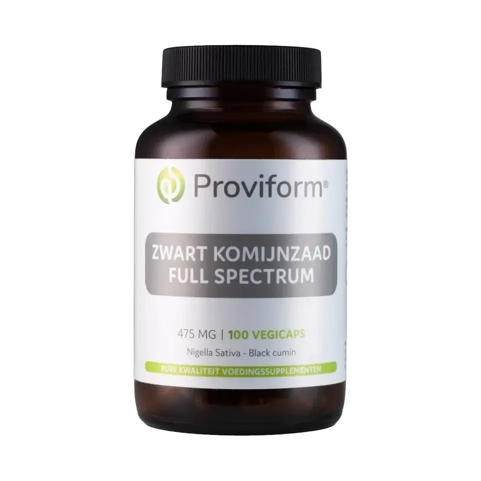 Proviform Zwart komijnzaad full spectrum 475mg (black cumin) 100 vcaps