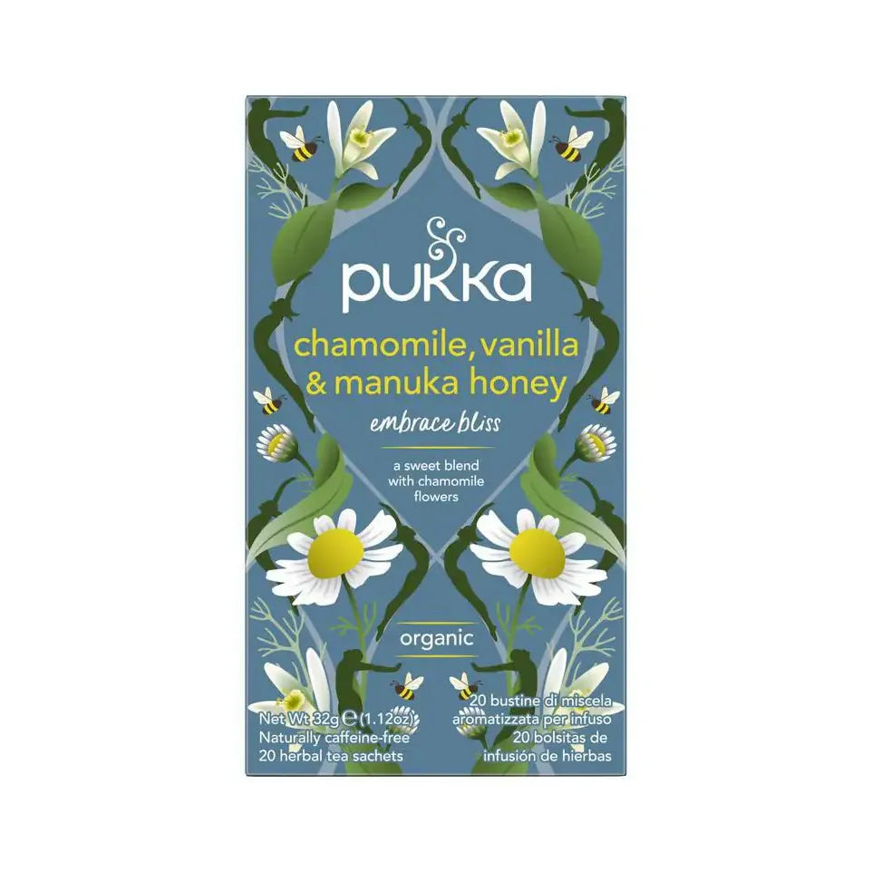 Pukka Chamomile vanille/manuka honing 20 zakjes