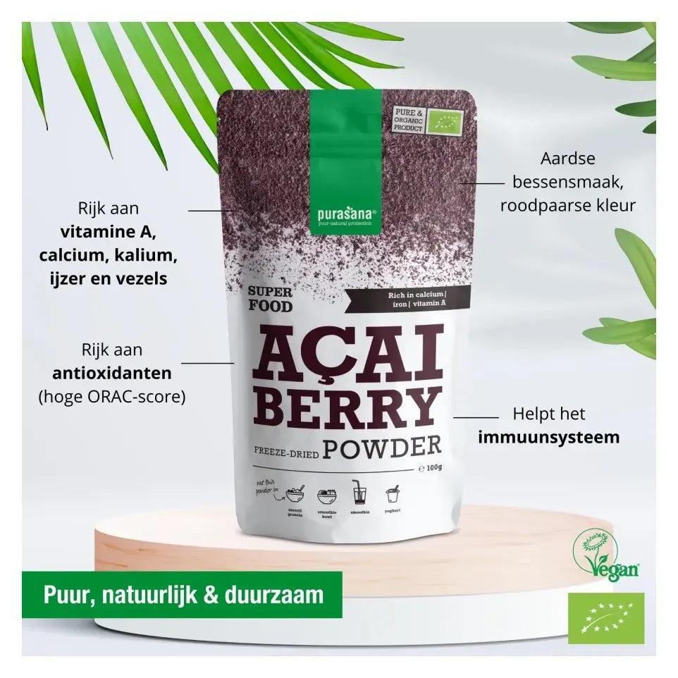 Purasana Acai bessen poeder 100 gram