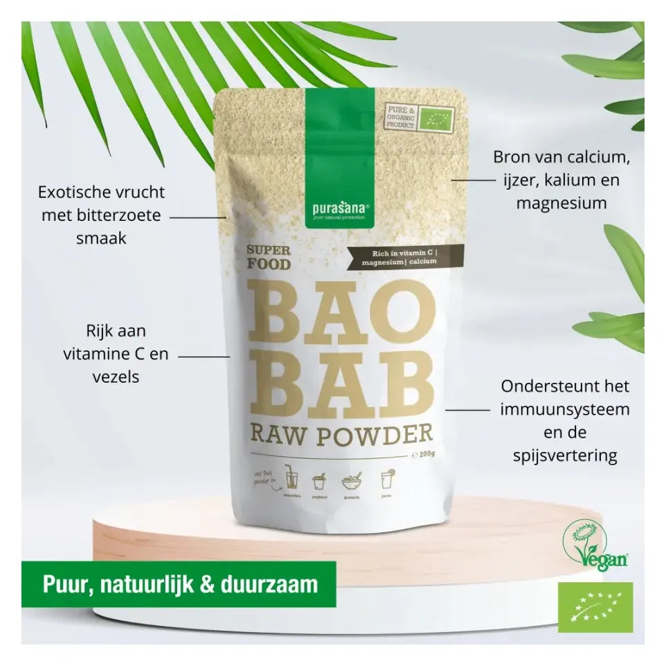 Purasana Baobab poeder 200 gram
