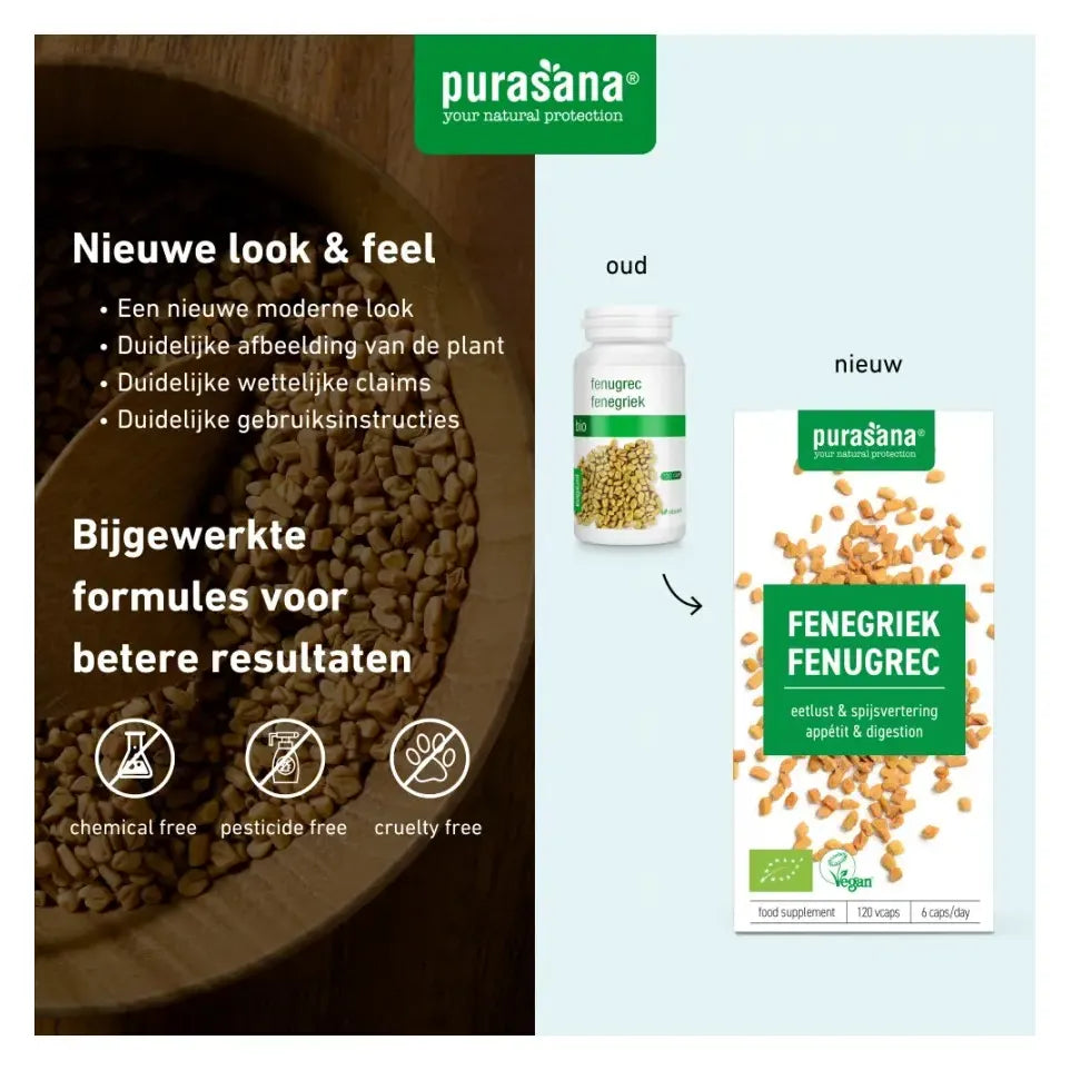 Purasana Fenegriek 120 vcaps