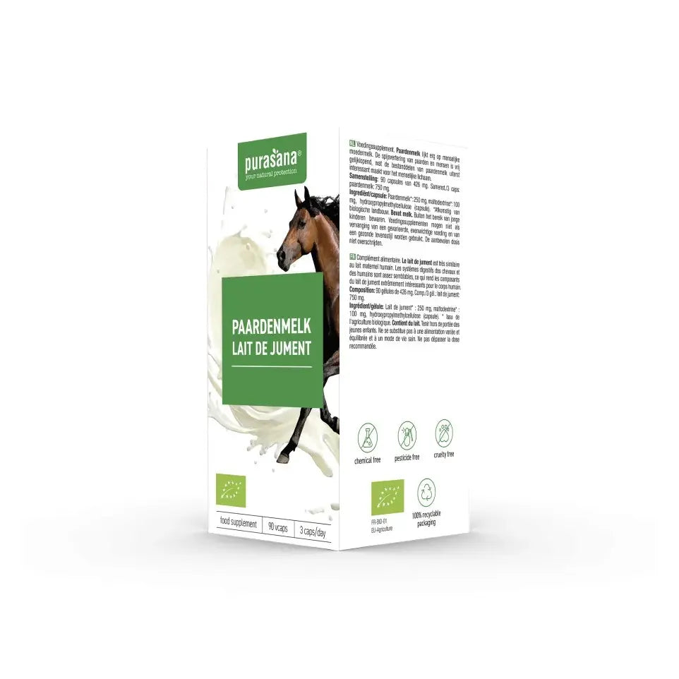Purasana Paardenmelk 90 vcaps