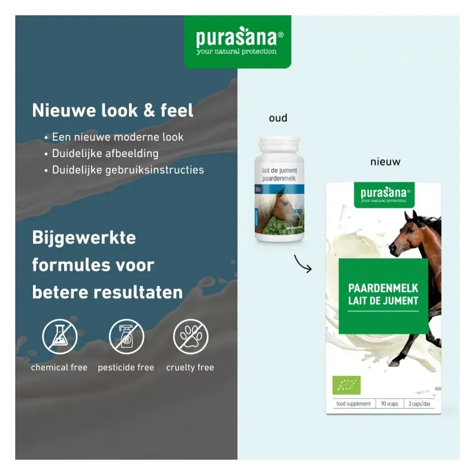Purasana Paardenmelk 90 vcaps