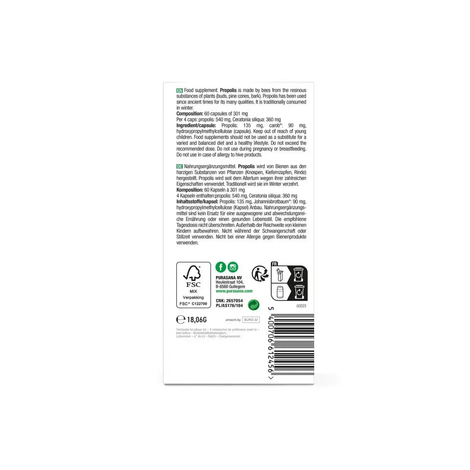 Purasana Propolis 60 vcaps