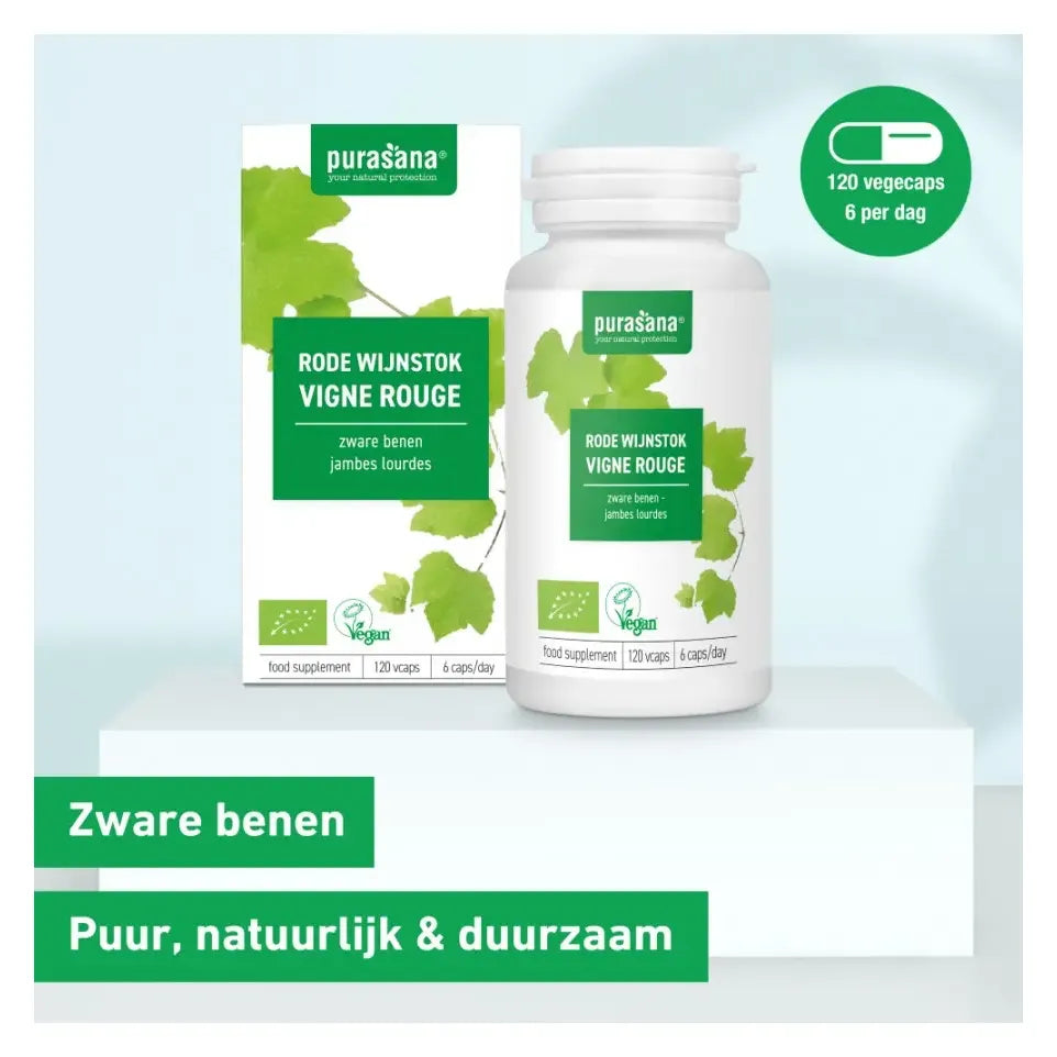 Purasana Rode wijnstok 120 vcaps