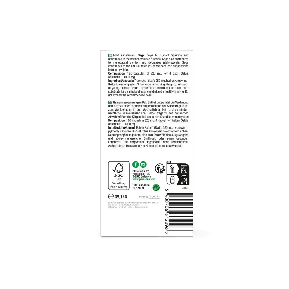 Purasana Salie 120 vcaps