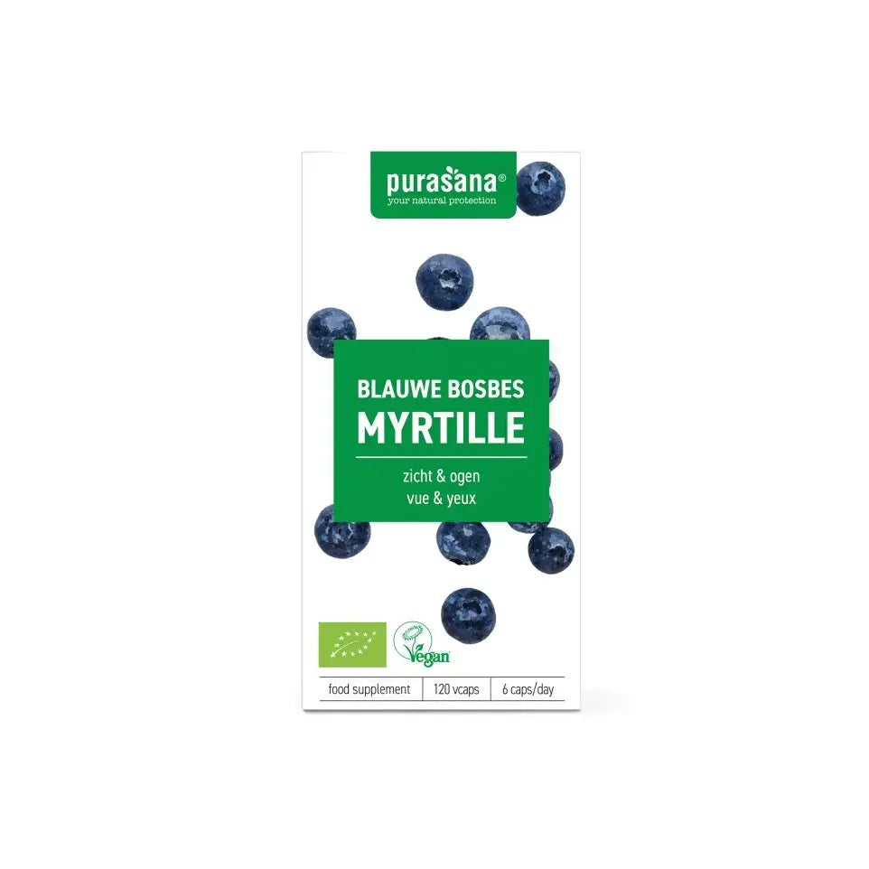 Purasana Blauwe Bosbes bio 120 vcaps