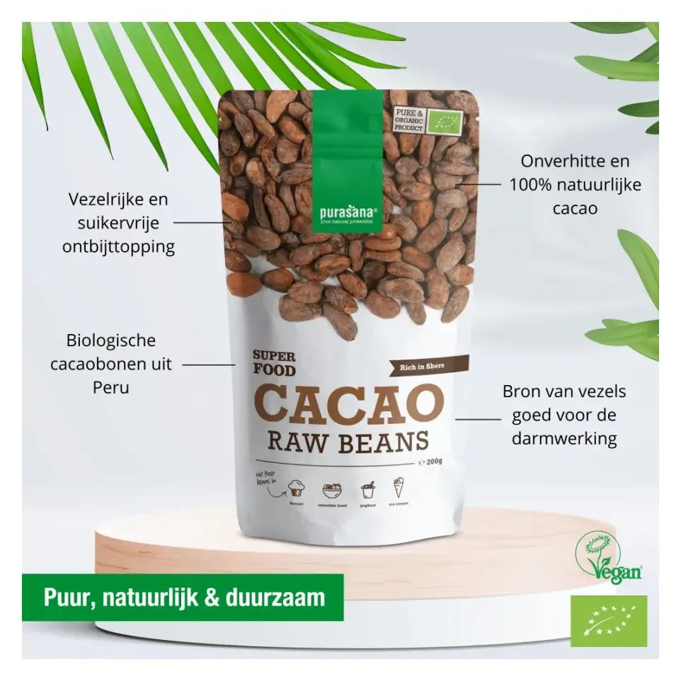 Purasana Cacao bonen 200 gram