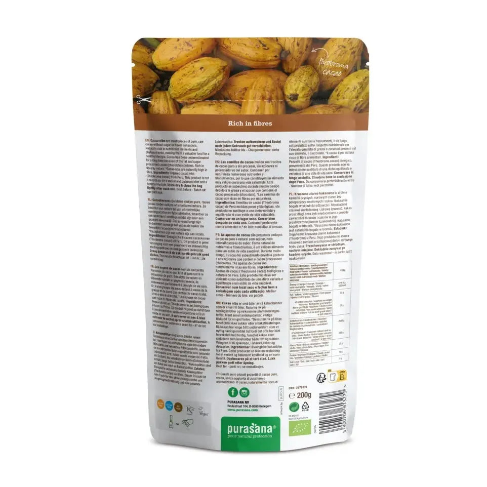Purasana Cacao nibs 200 gram