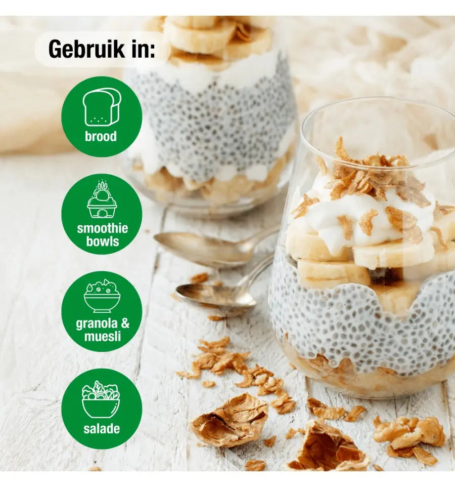 Purasana Chia zaad 200 gram (afbeelding 4)