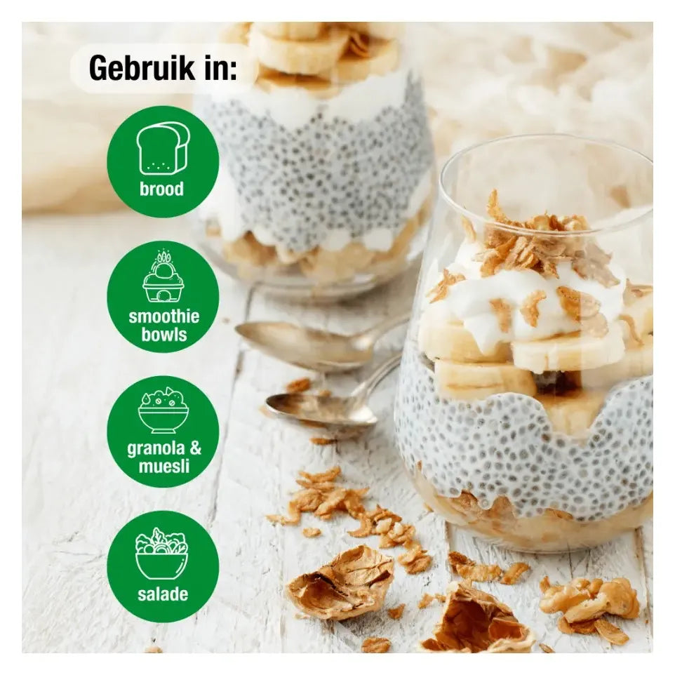 Purasana Chia zaad 200 gram (afbeelding 4)