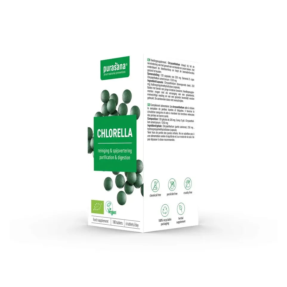 Purasana Chlorella 180 tabletten