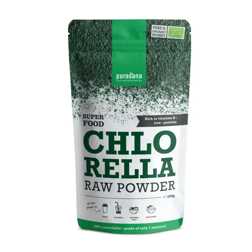 Purasana Chlorella poeder 200 gram