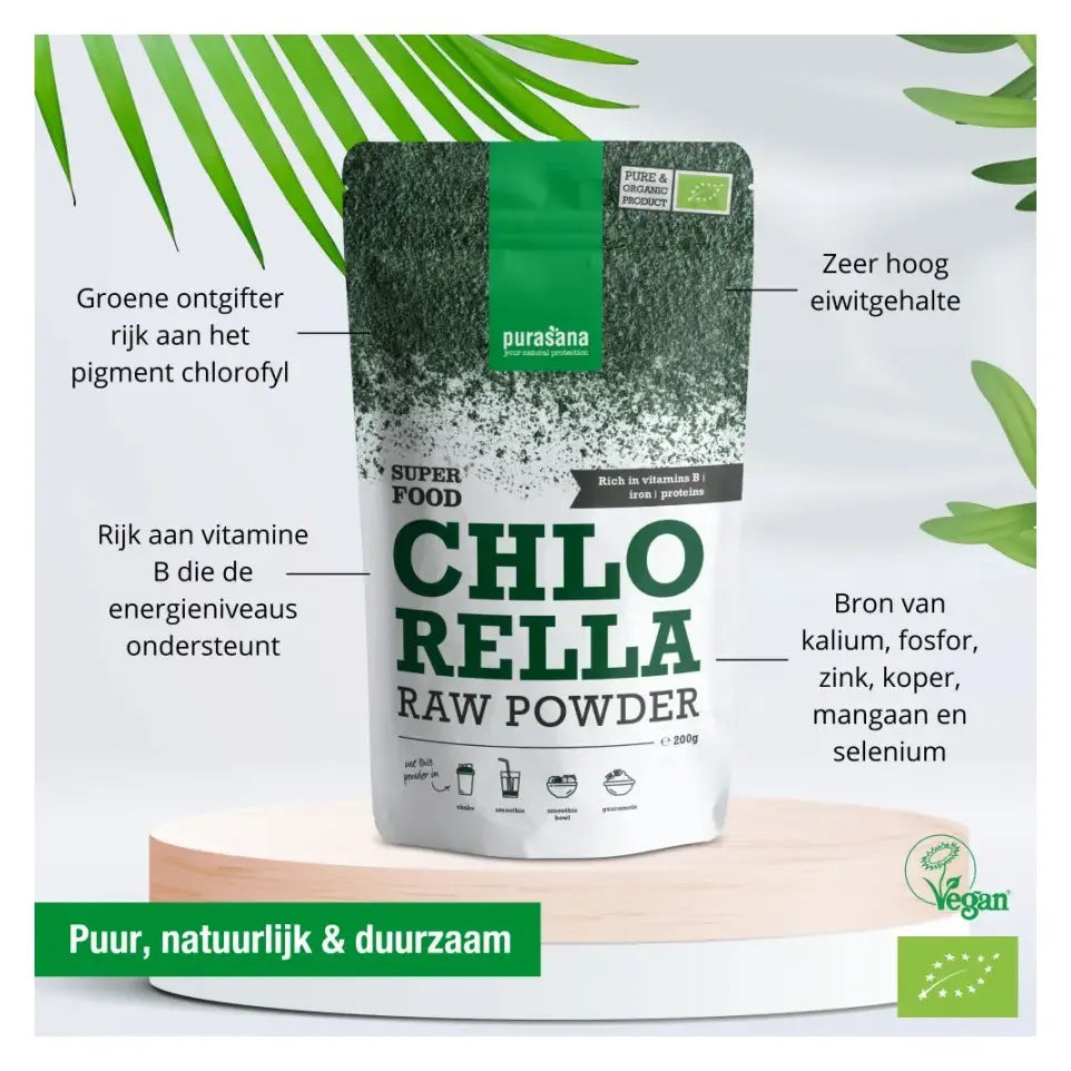 Purasana Chlorella poeder 200 gram