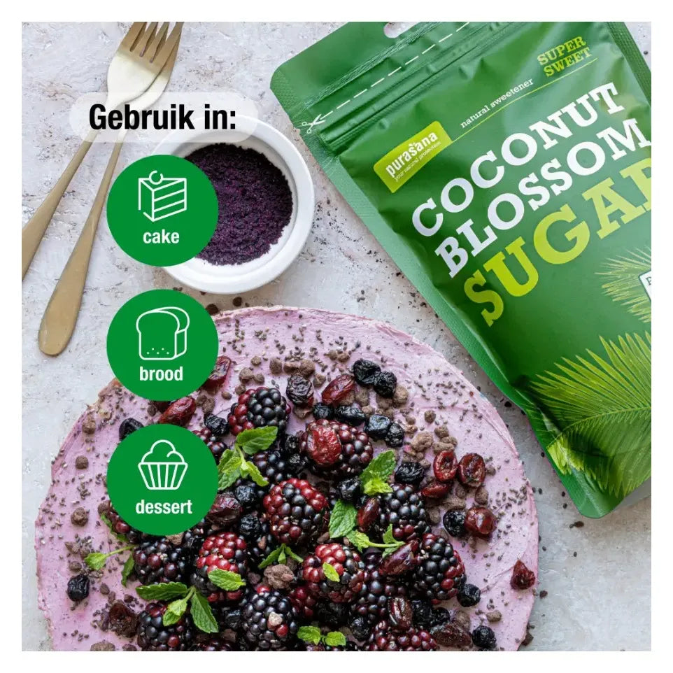Purasana Kokosbloesemsuiker 300 gram (afbeelding 4)