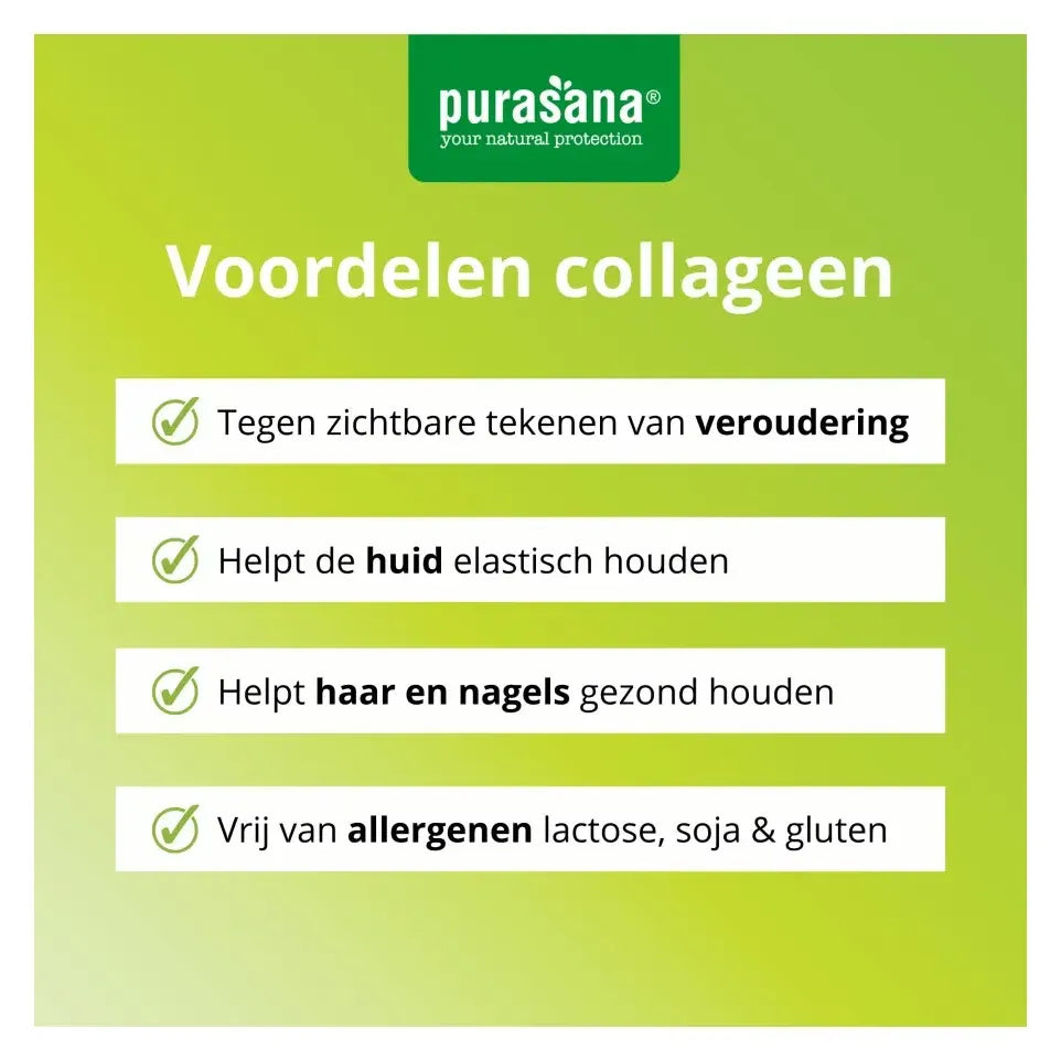 Purasana Collageen matcha feel beautiful 240 gram