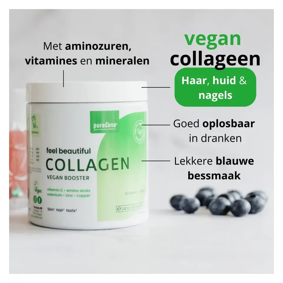 Purasana Collagen booster blueberry 240 gram