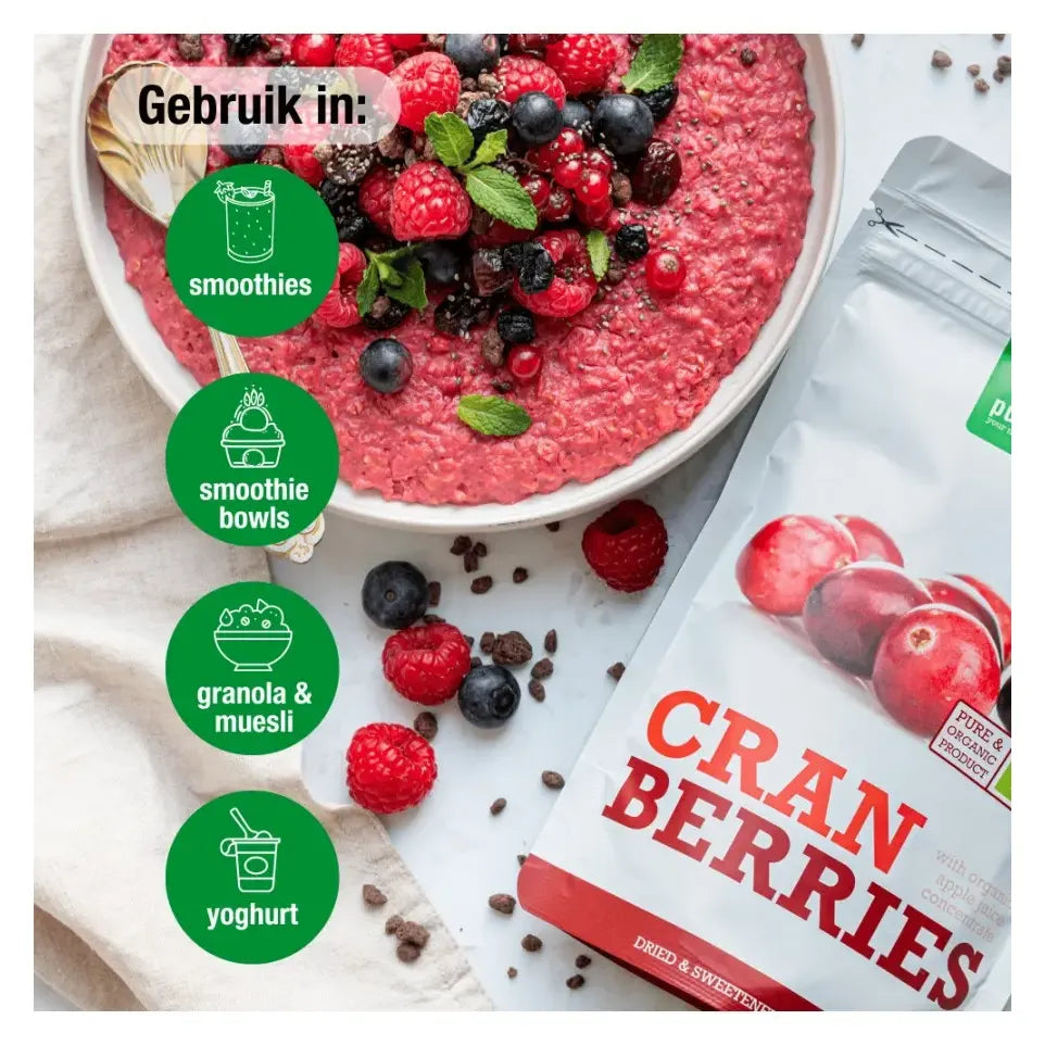 Purasana Veenbessen cranberries 200 gram