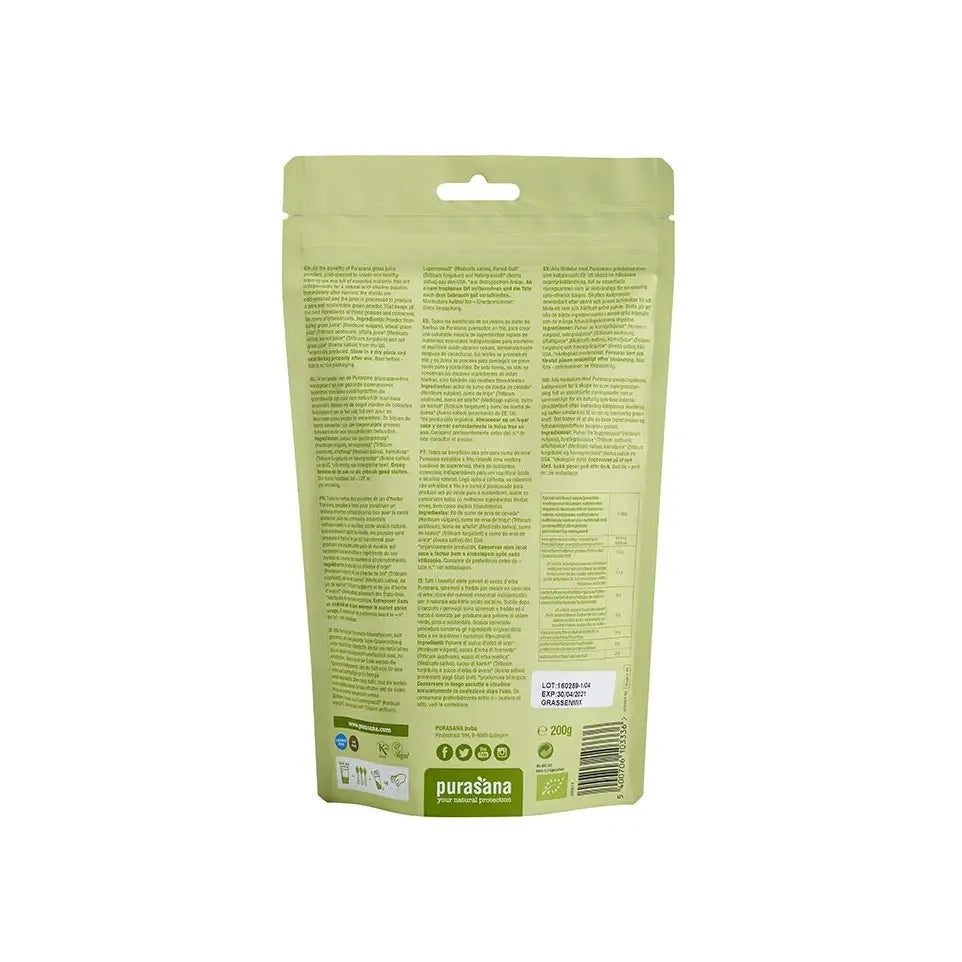 Purasana Grassenmix sap poeder 200 gram