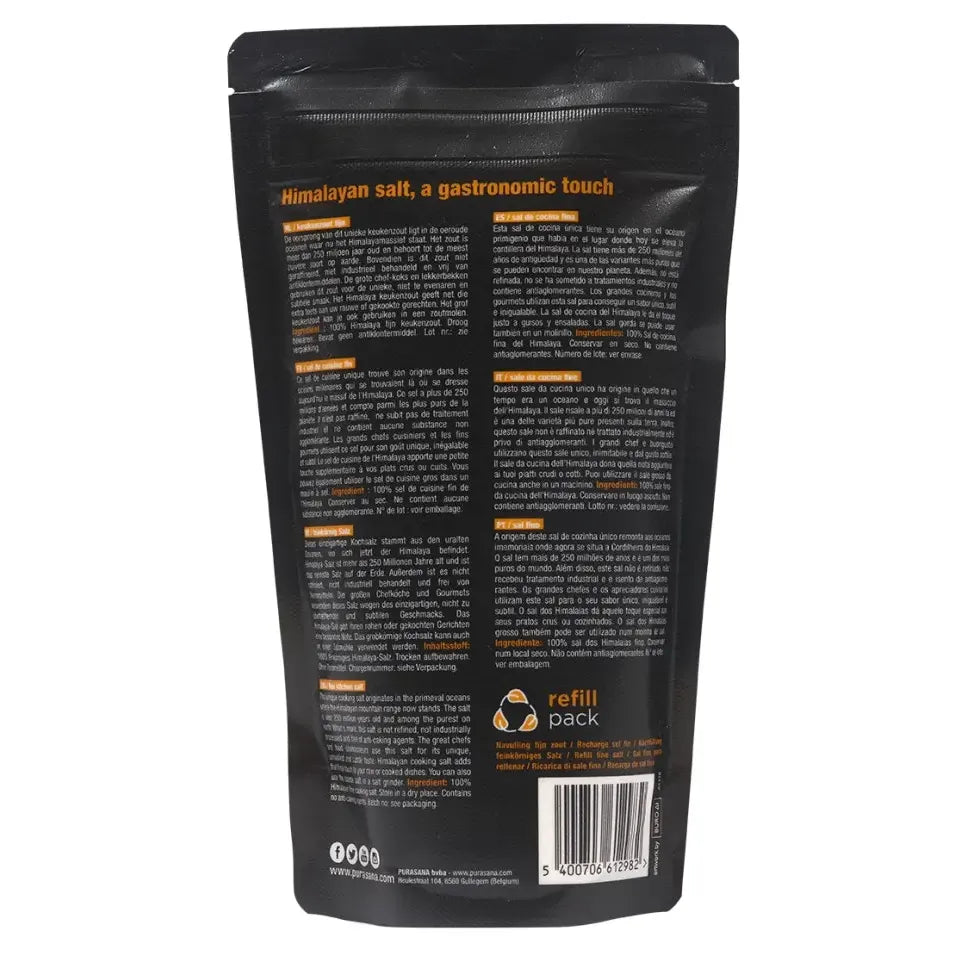 Purasana Himasala keukenzout fijn navulzak 500 gram
