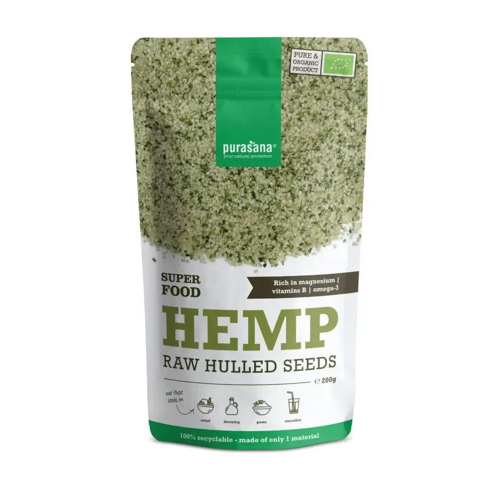 Purasana Hennep zaden 200 gram