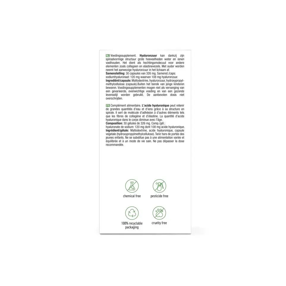 Purasana Hyaluronzuur 30 capsules