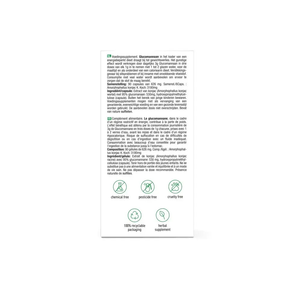 Purasana Konjac extract 530 mg 90 vcaps