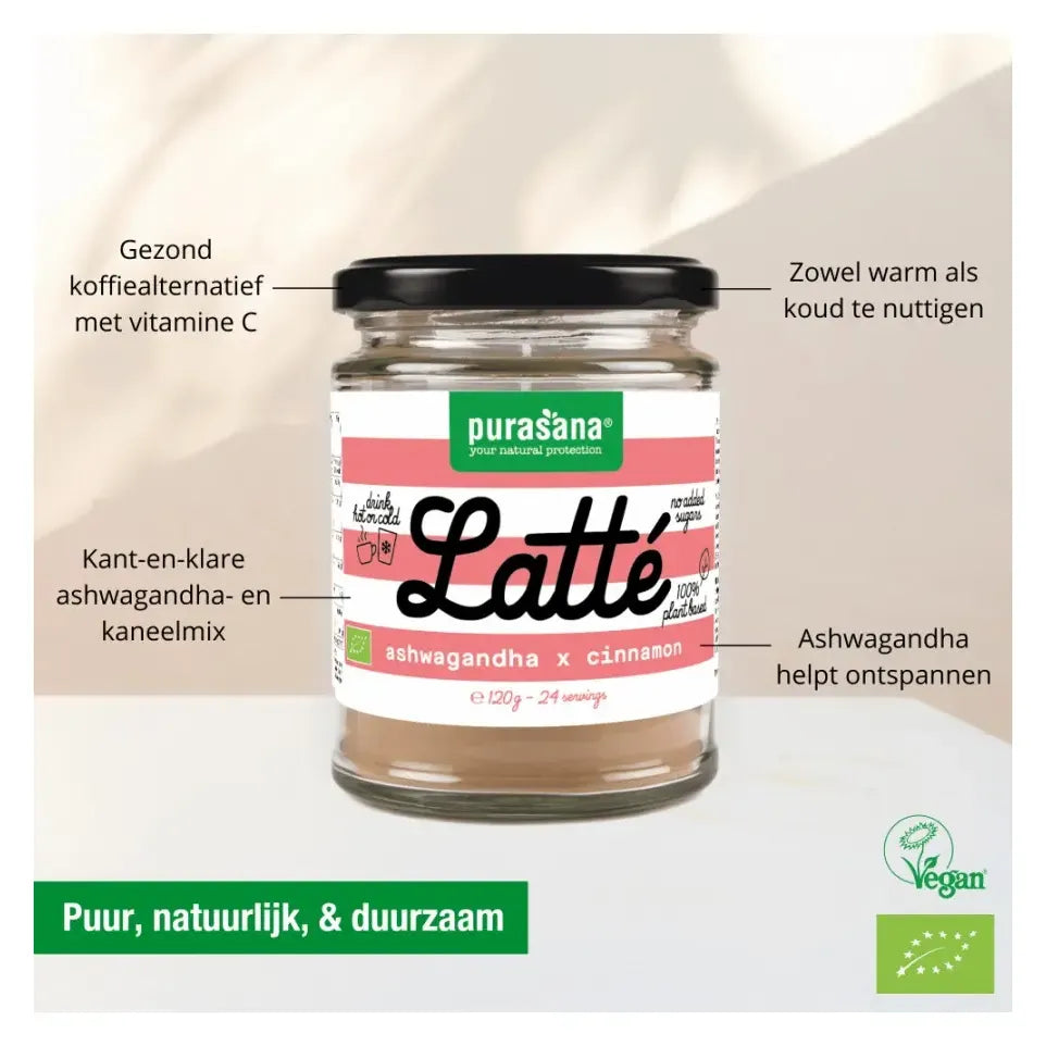 Purasana Latte ashwagandha kaneel 120 gram
