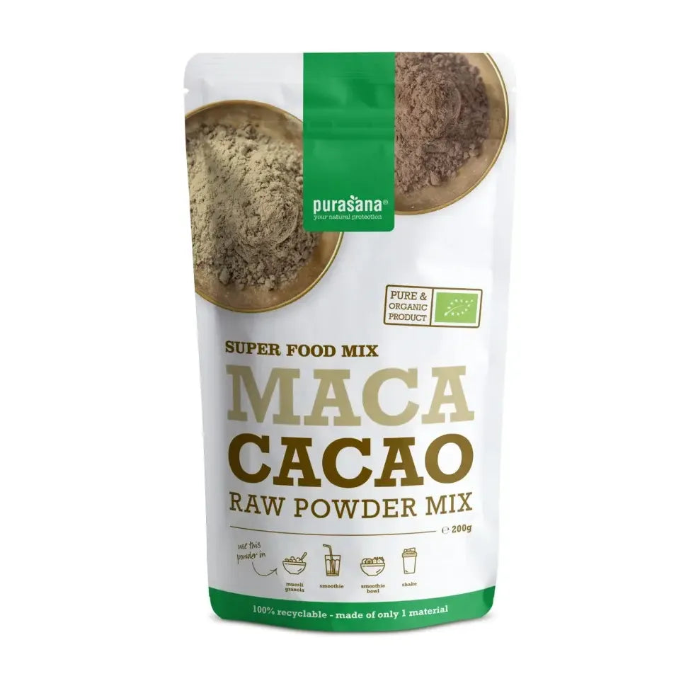Purasana Maca & cacao poedermix 200 gram
