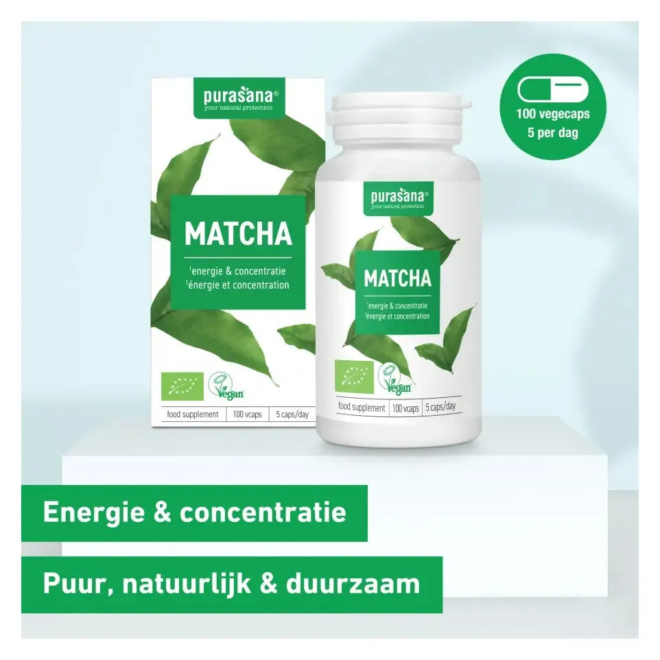 Purasana Matcha 280 mg biologisch 100 vcaps
