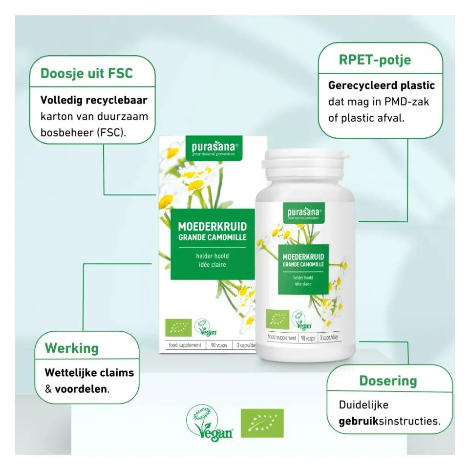 Purasana Moederkruid 360 mg bio 90 vcaps