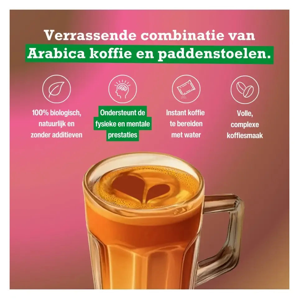 Purasana Mushroom coffee 6 sachets biologisch 18 gram