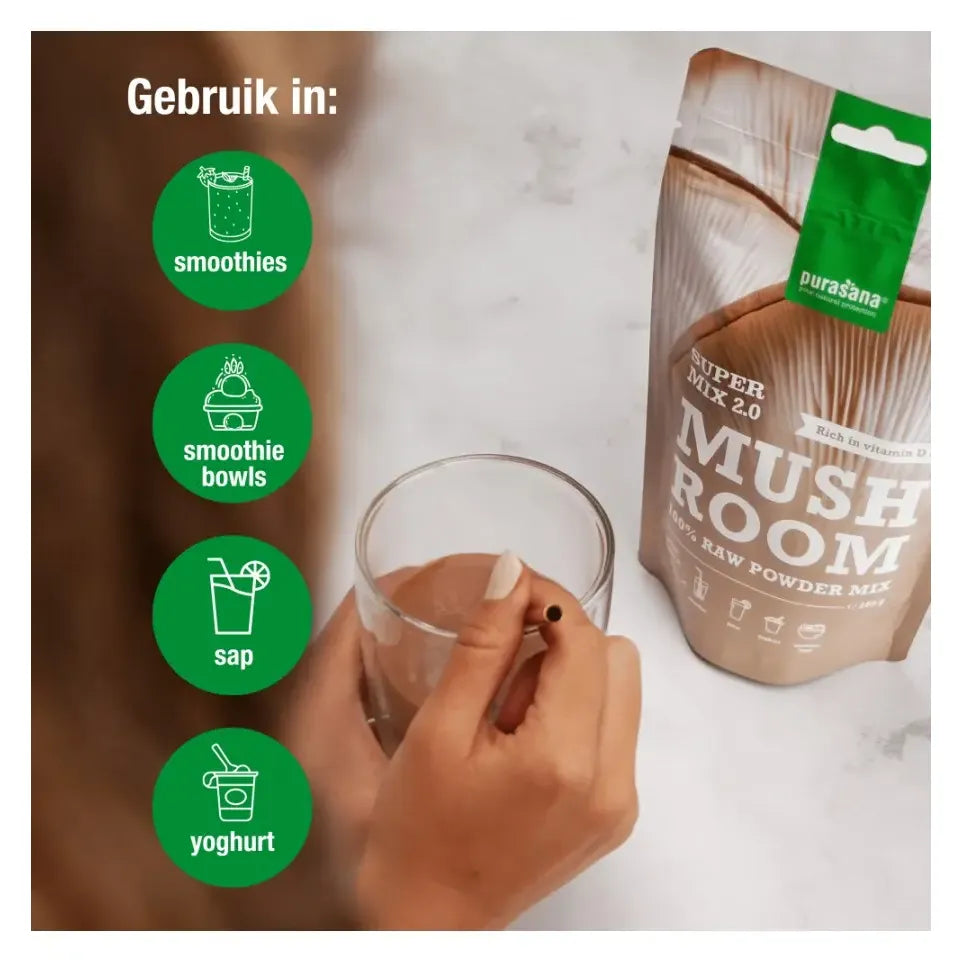 Purasana Mushroom poeder mix250 gram
