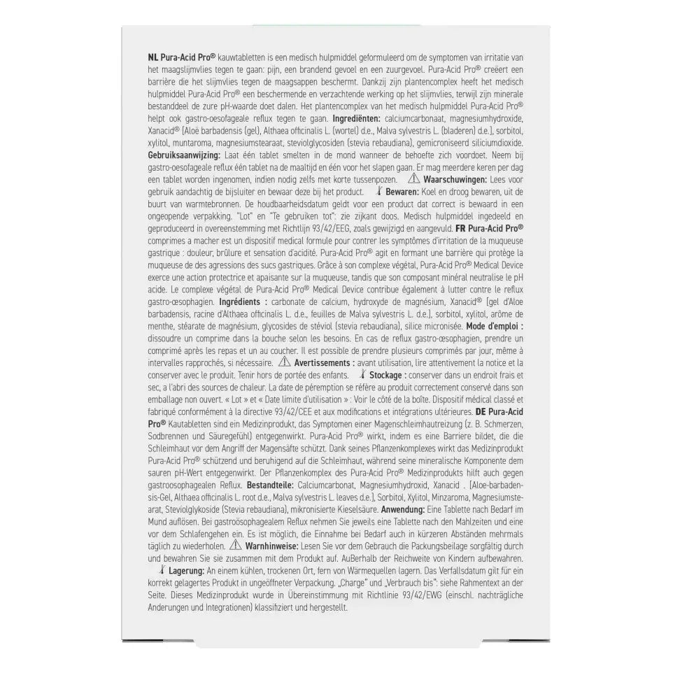 Purasana Pura-acid pro 20 kauwtabletten