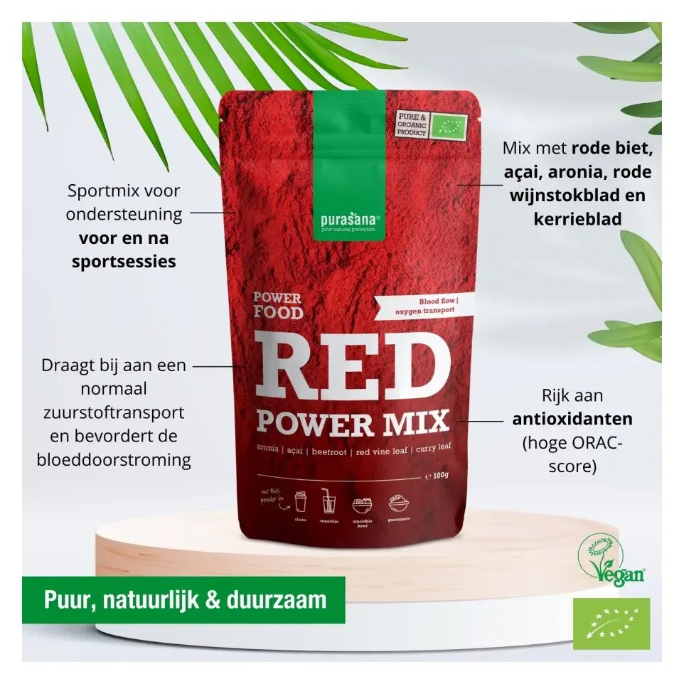 Purasana Red power mix biologisch 100 gram
