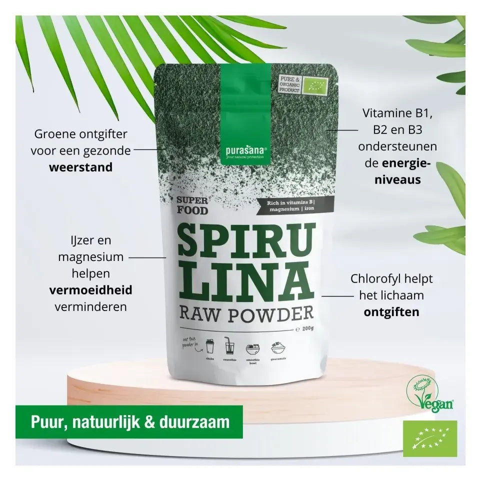 Purasana Spirulina poeder 200 gram
